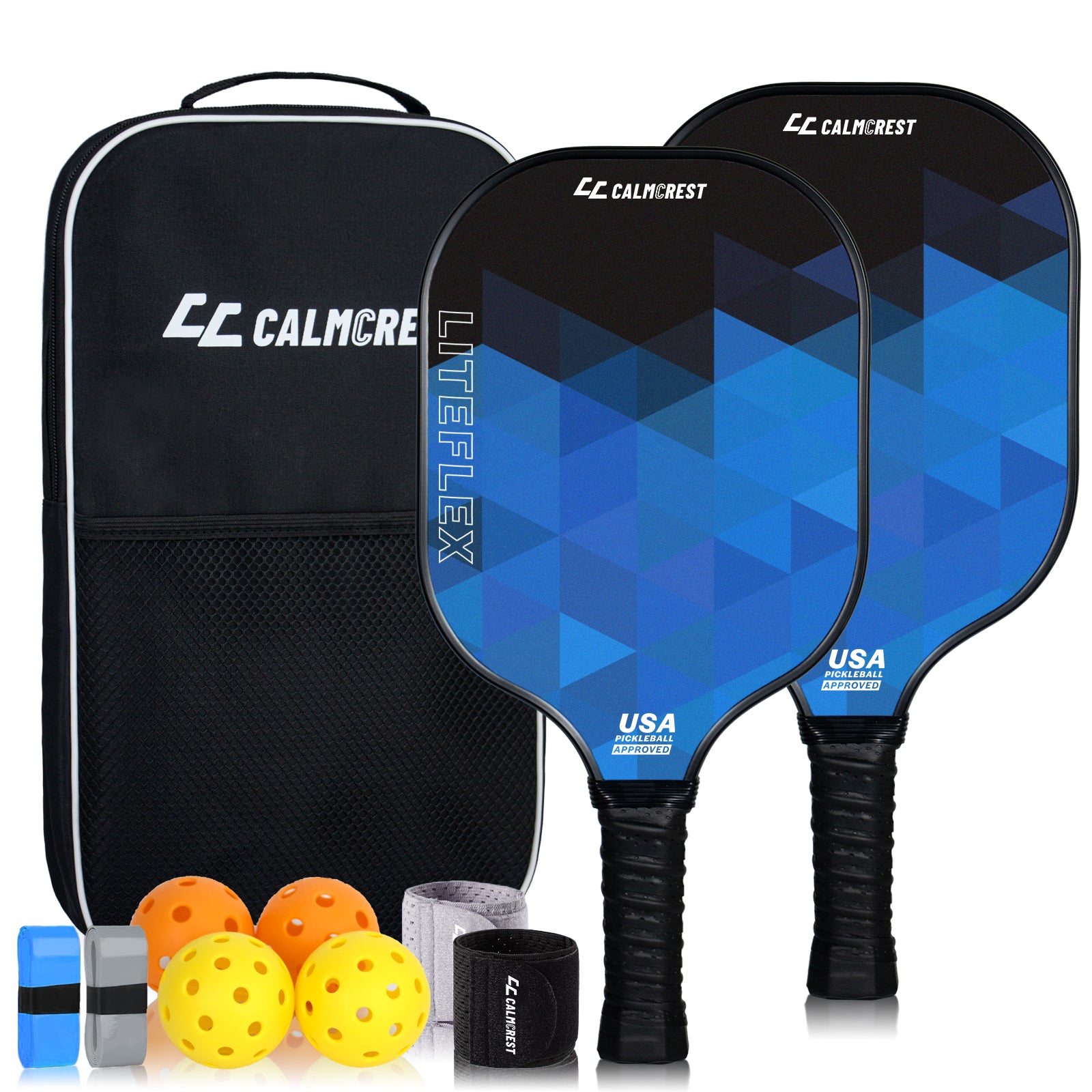 Calmcrest Pickleball Paddles Set, package
