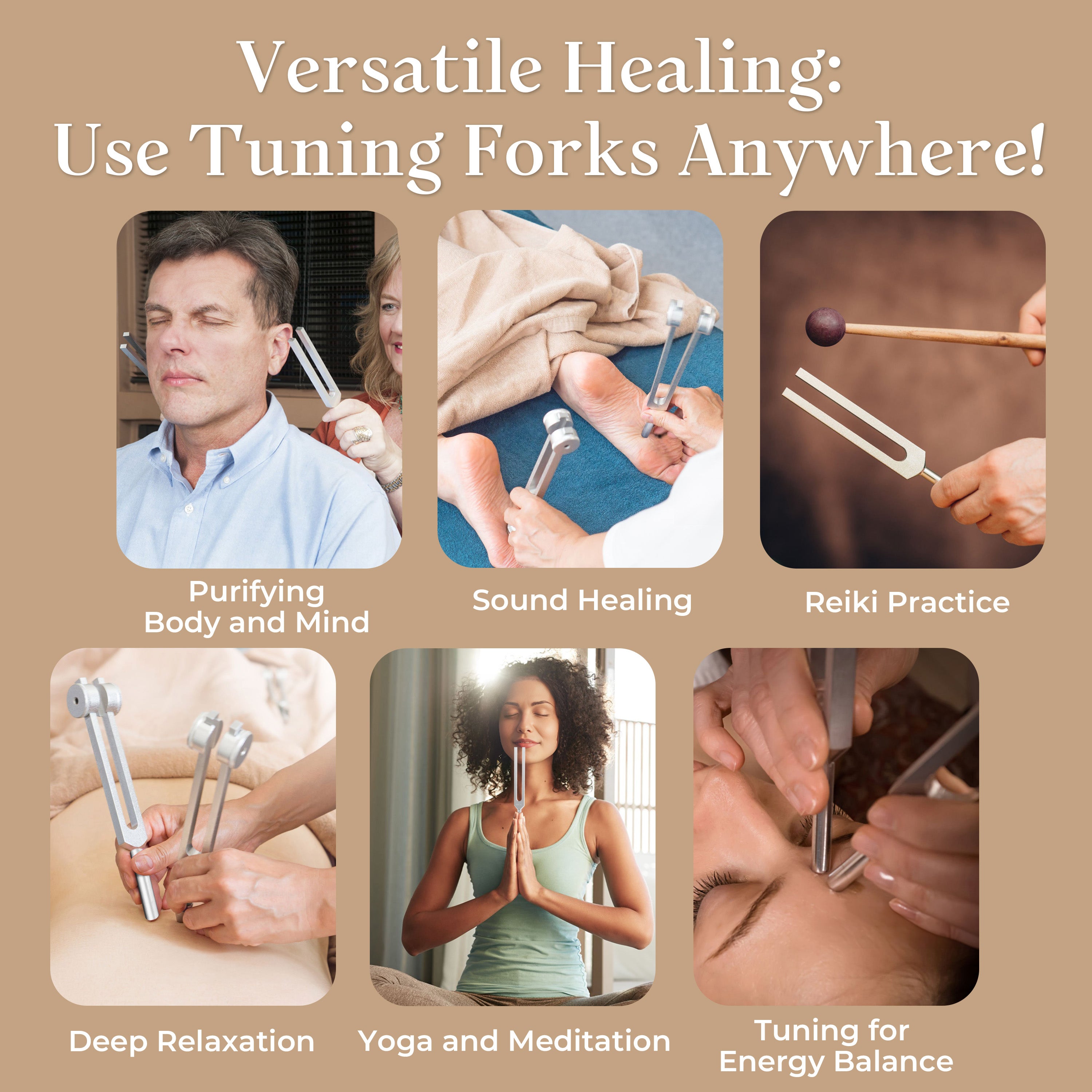 Hamony Tuning Forks for Healing Set