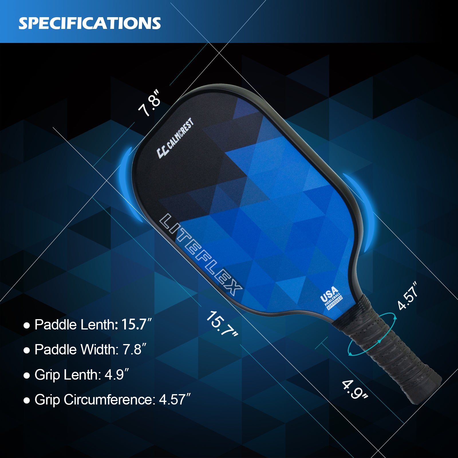 Calmcrest pickleball paddles specofocations