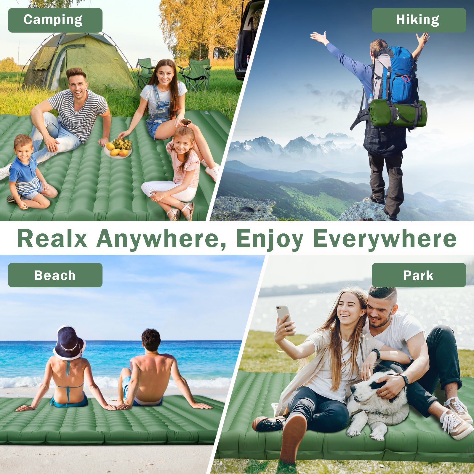 sleeping pad camping scenes, windrest sleepng pad duo