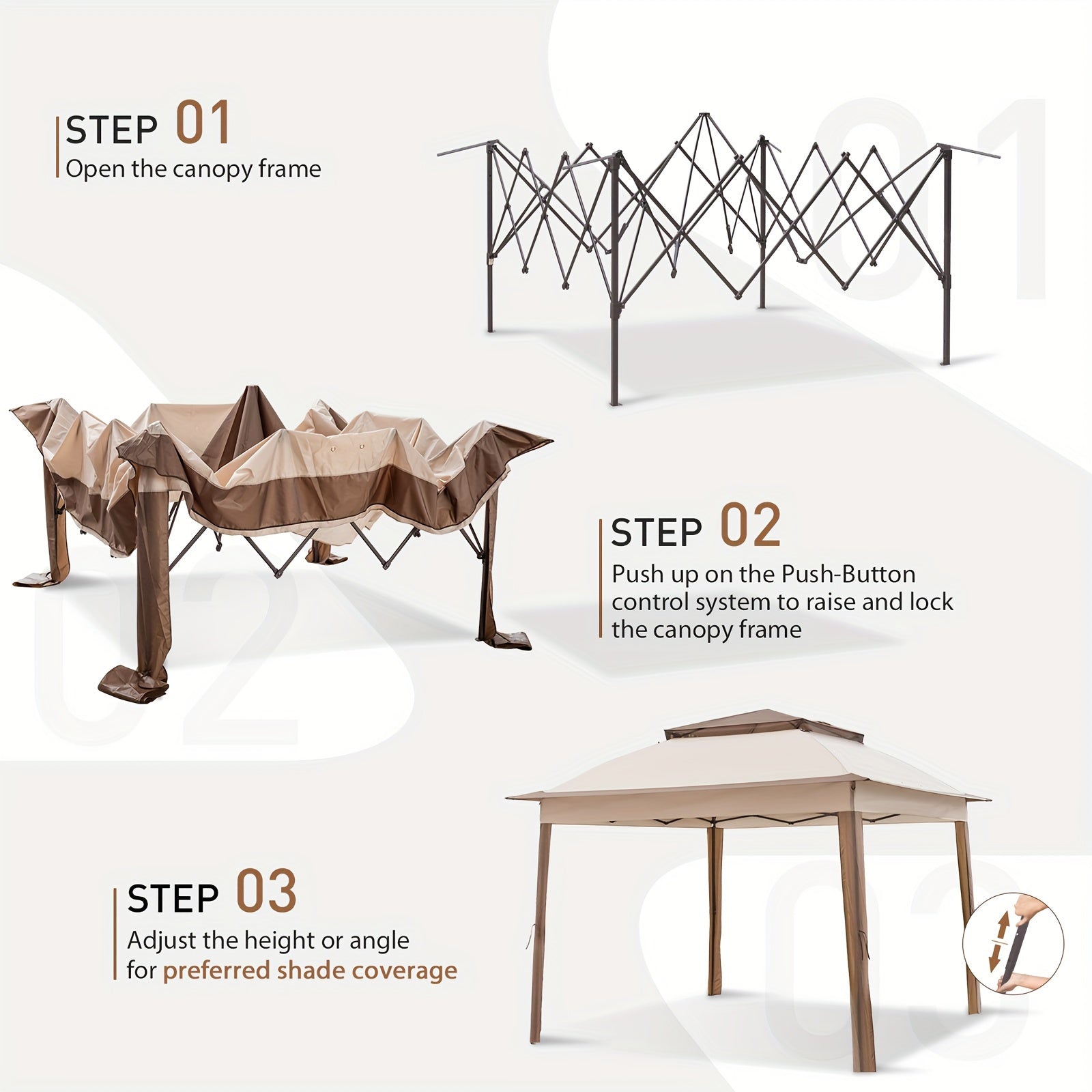 Pop-Up Gazebo Shelter with Screen Wall Panels