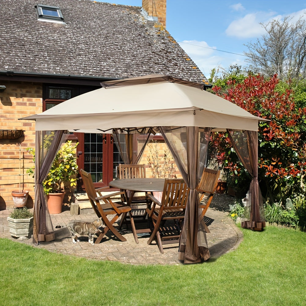 Pop-Up Gazebo Shelter with Screen Wall Panels