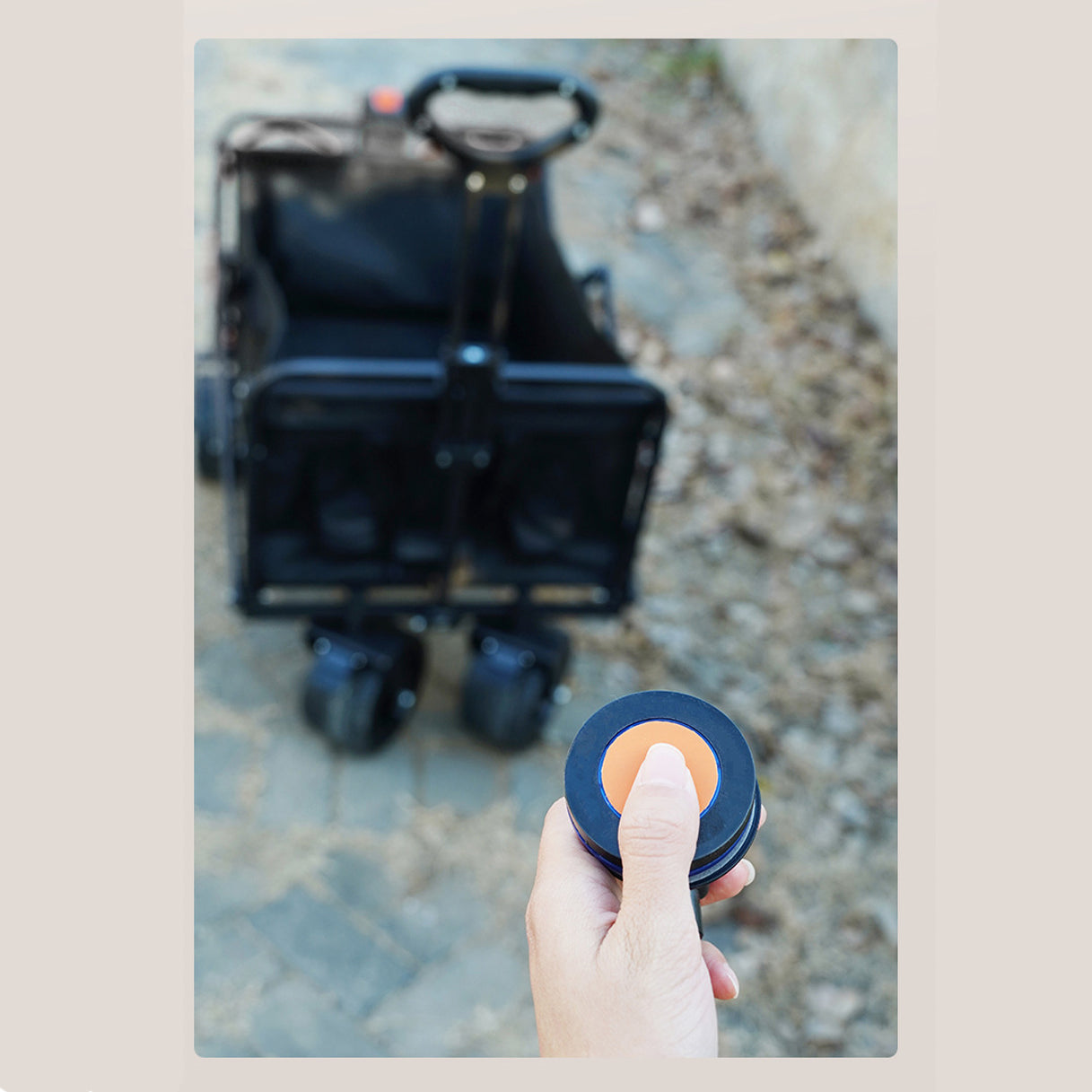 Remote controlled camping wagon